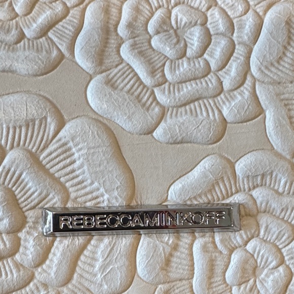 Rebecca Minkoff Love Crossbody White Floral Embossed NWT - Picture 7 of 14